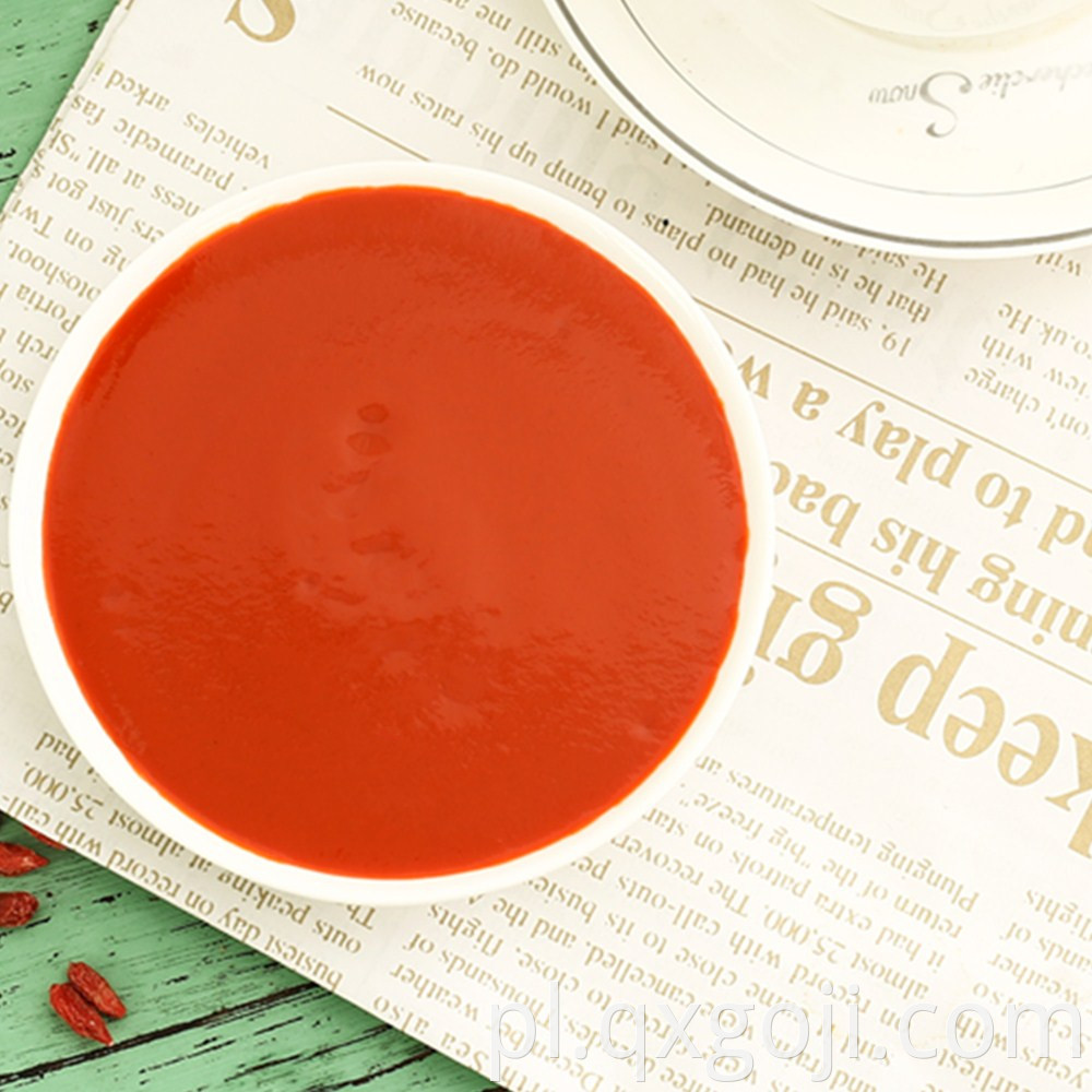 Low-fat goji juice concentrate